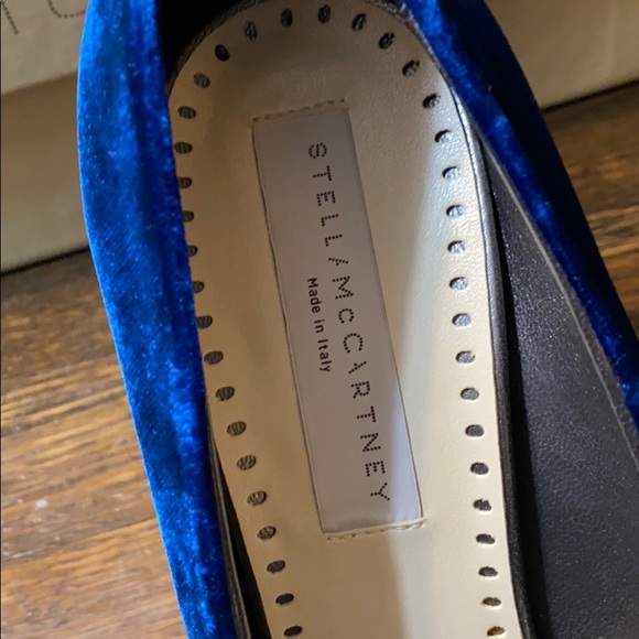 Stella McCartney Women’s Blue Velvet Shoes as 39 - Picture 2 of 8